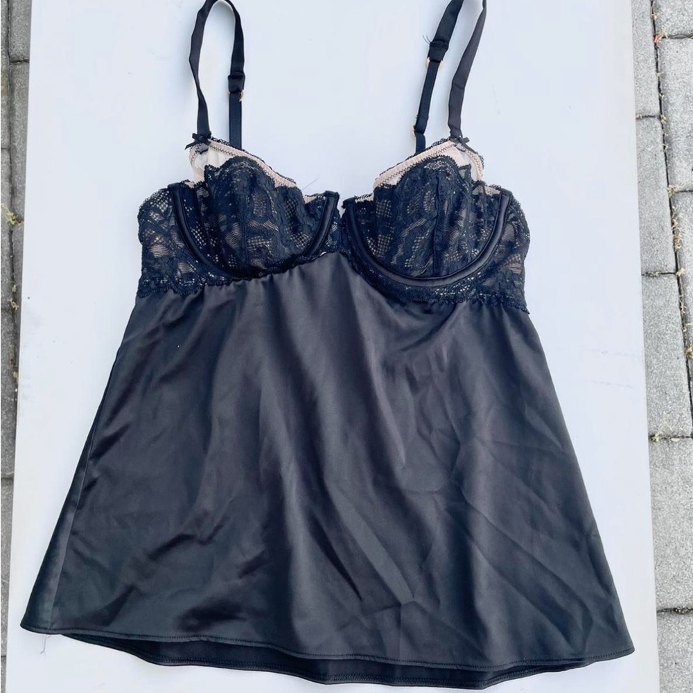 Black Victorias Secret Dainty Lace Lingerie Top